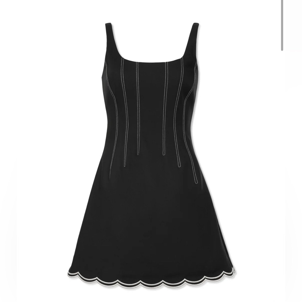 Ramy Brook NWT size 4 Adriana Sleeveless Scalloped Mini Dress - Picture 4 of 12